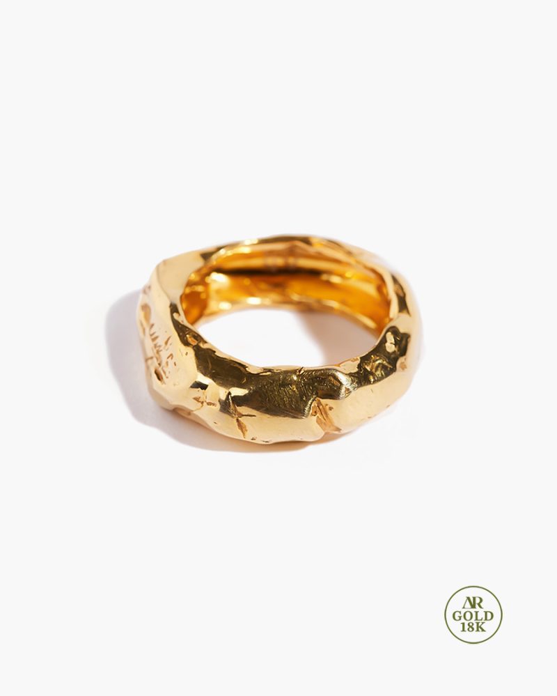 18k Gold • METEORITE ring