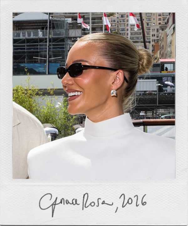 Grace Rosa wears Dea Rail hoops
